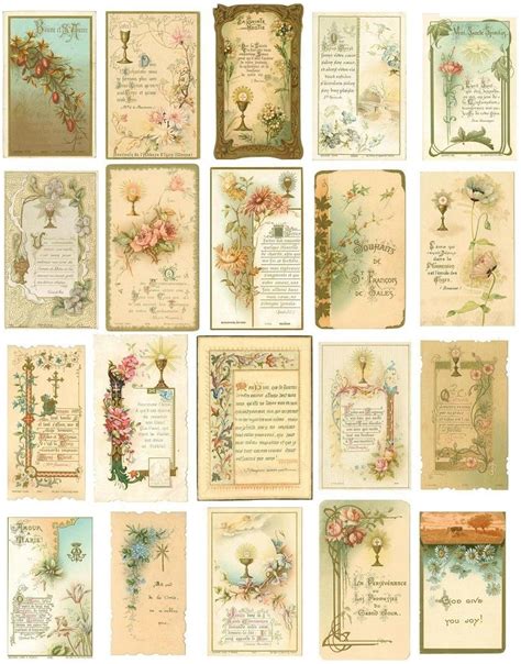 Free Printable Vintage Journal Cards